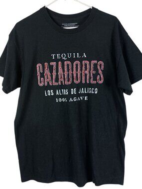 Tequila Cazadores Graphic T-Shirt M Black Los Altos De Jalisco 2022 Agave Print